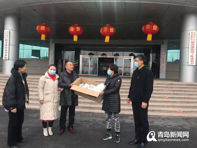 暖心支持 棘洪滩街道爱心市民赠送防护用品