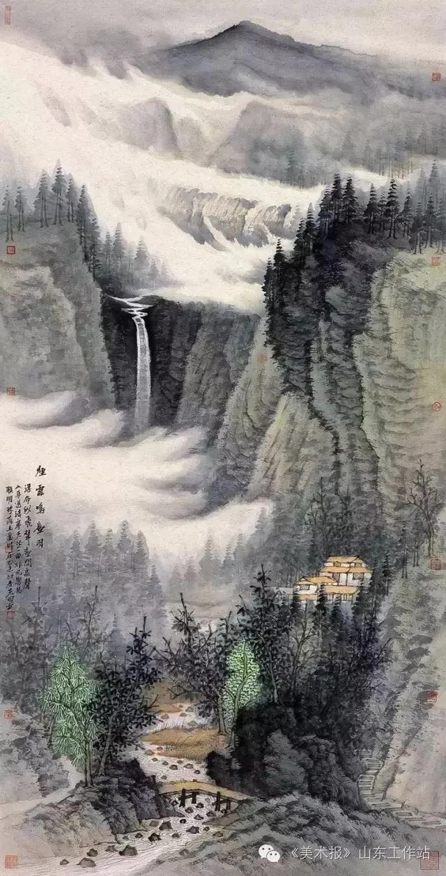 师法心源曾先国工作室2015山水画高研班结业展周日10点30分开展