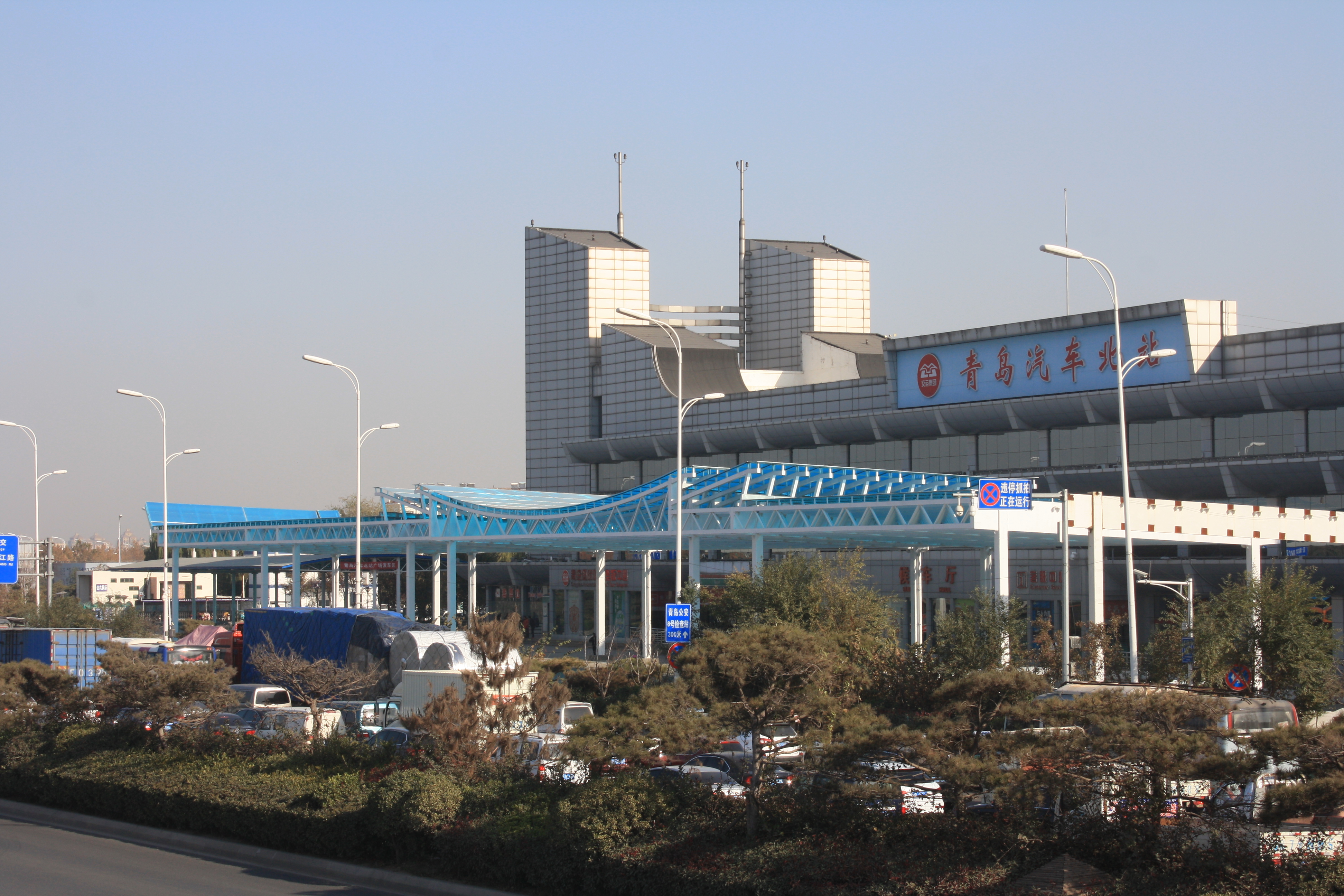 青岛北站全景图图片