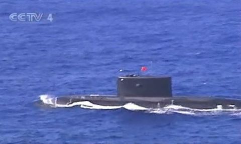 东海舰队某潜艇支队实弹攻防演练。图片来源：CCTV视频截图