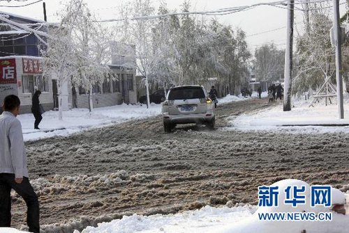 哈尔滨、大庆降下今年入冬以来第一场雪