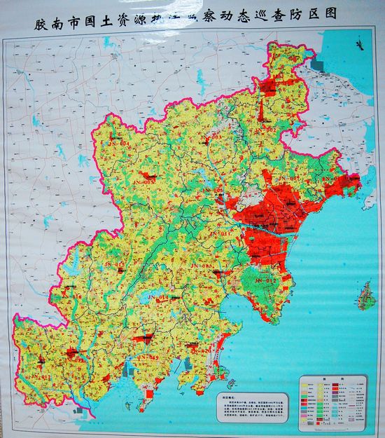 山东青岛胶南市地图图片