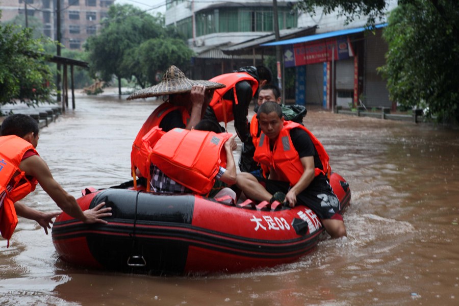 重庆大足遭受有史以来最强暴雨