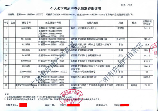 房产局无房证明样本图片