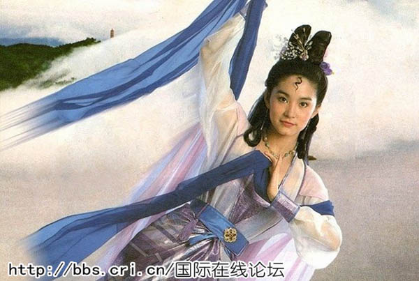 图揭没有整容的80年代古装美人