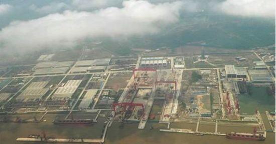 资料图：沪东江南造船厂。