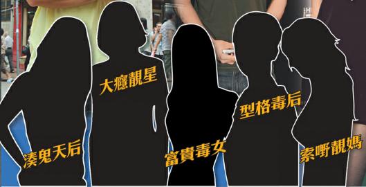 港媒曝光五大疯狂毒后：家中设吸毒房 不顾儿女(图)