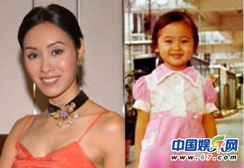 TVB明星童年照 黄宗泽孤僻抱猫 滕丽名三角眼无美女相