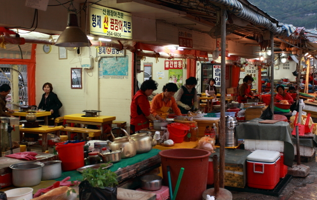 韩国海鲜市场