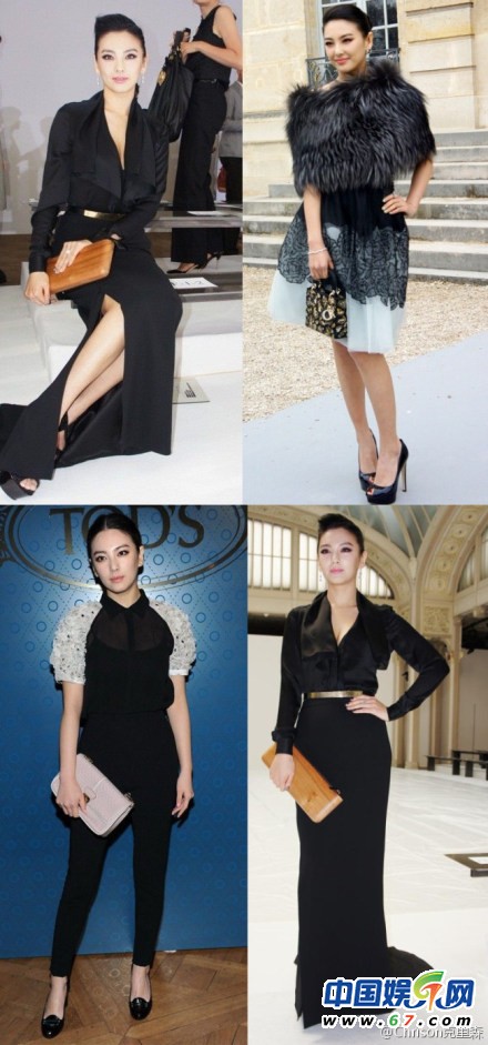 巴黎时尚周中国女星团
