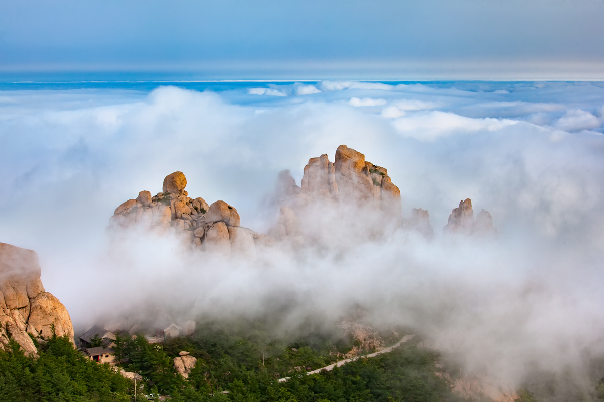 东海三座仙山图片