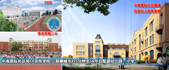 中海国际社区御城邻58中等10余所学校,青岛新闻网房产